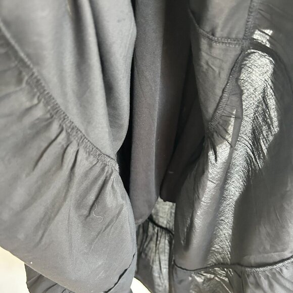 NWT Say What? Dress Black Midi Layered Tier Ruffle Sleeveless - Picture 11 of 12